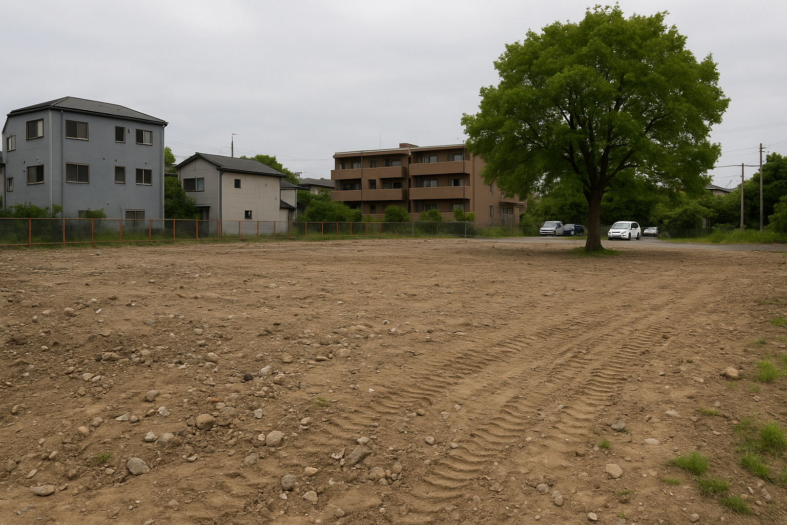 軽量鉄骨造建物解体工事 解体後